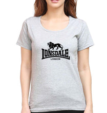 Load image into Gallery viewer, Lonsdale T-Shirt for Women-Grey Melange-Ektarfa.online
