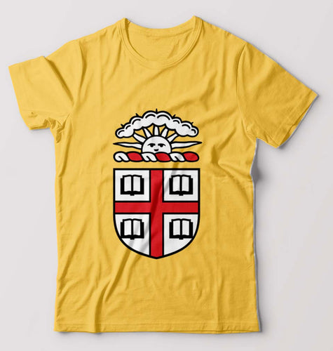 Brown University T-Shirt for Men-Golden Yellow-Ektarfa.online