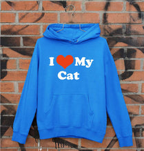 Load image into Gallery viewer, I Love My Cat Unisex Hoodie for Men/Women-Royal Blue-Ektarfa.online
