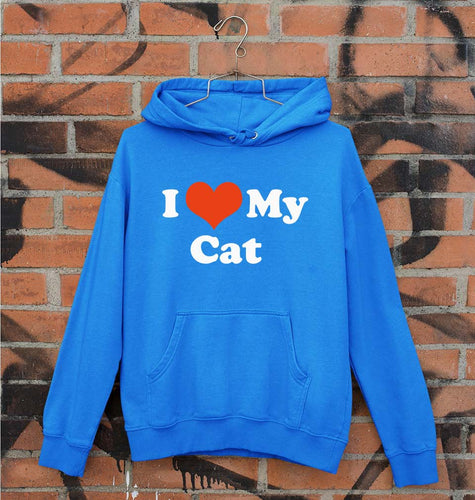 I Love My Cat Unisex Hoodie for Men/Women-Royal Blue-Ektarfa.online