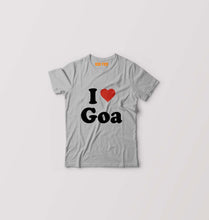 Load image into Gallery viewer, I Love Goa Kids T-Shirt for Boy/Girl-Grey-Ektarfa.online
