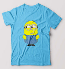 Load image into Gallery viewer, Minion T-Shirt for Men-Light Blue-Ektarfa.online
