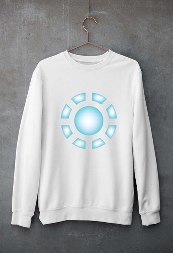 ARC REACTOR Iron Man Superhero Unisex Sweatshirt for Men/Women-White-Ektarfa.online