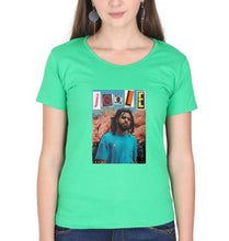 Load image into Gallery viewer, J. Cole T-Shirt for Women-Flag Green-Ektarfa.online
