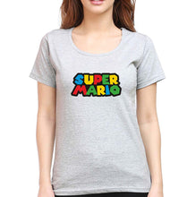 Load image into Gallery viewer, Super Mario T-Shirt for Women-Grey Melange-Ektarfa.online
