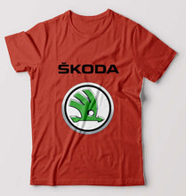 Load image into Gallery viewer, Skoda T-Shirt for Men-Brick Red-Ektarfa.online
