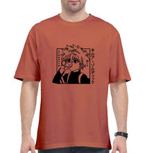 Load image into Gallery viewer, Killua Zoldyck Oversized T-Shirt for Men-Coral-Ektarfa.online
