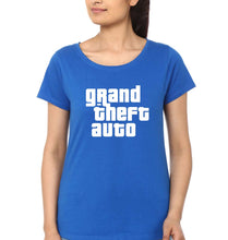 Load image into Gallery viewer, Grand Theft Auto (GTA) T-Shirt for Women-Royal Blue-Ektarfa.online
