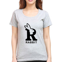 Load image into Gallery viewer, Rabbit Bunny T-Shirt for Women-Grey Melange-Ektarfa.online

