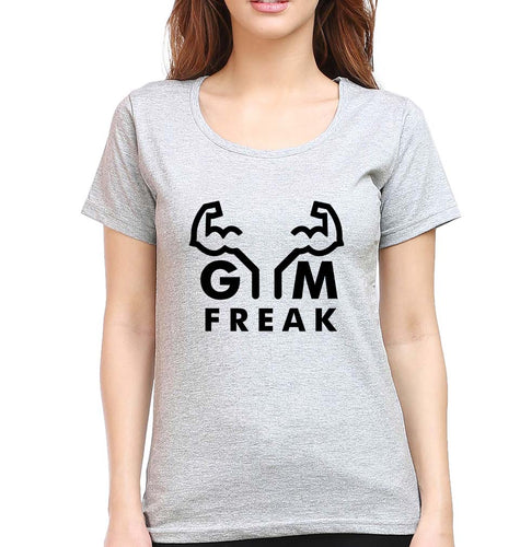 Gym T-Shirt for Women-Grey Melange-Ektarfa.online