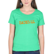 Load image into Gallery viewer, Baseball T-Shirt for Women-Flag Green-Ektarfa.online
