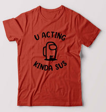 Load image into Gallery viewer, Among Us T-Shirt for Men-Brick Red-Ektarfa.online
