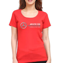 Load image into Gallery viewer, Mercedes AMG Petronas F1 T-Shirt for Women-XS(32 Inches)-Red-Ektarfa.online

