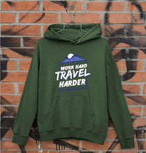 Load image into Gallery viewer, Travel Harder Unisex Hoodie for Men/Women-Dark Green-Ektarfa.online
