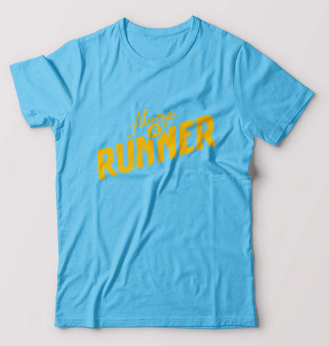 Runner Running T-Shirt for Men-Light blue-Ektarfa.online
