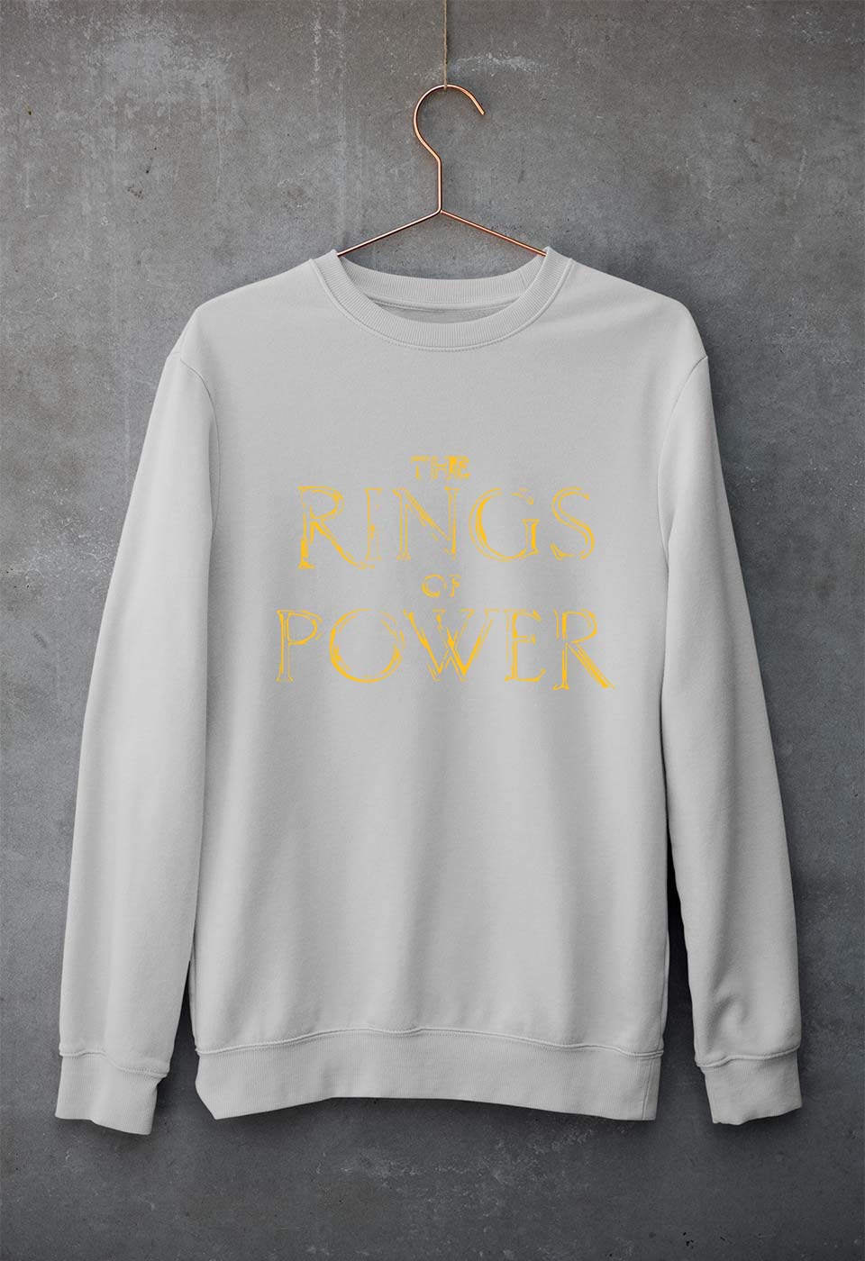 The Rings of Power Unisex Sweatshirt for Men/Women-Grey Melange-Ektarfa.online