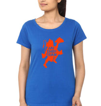 Load image into Gallery viewer, Hanuman Ji (God) T-Shirt for Women-Royal Blue-Ektarfa.online
