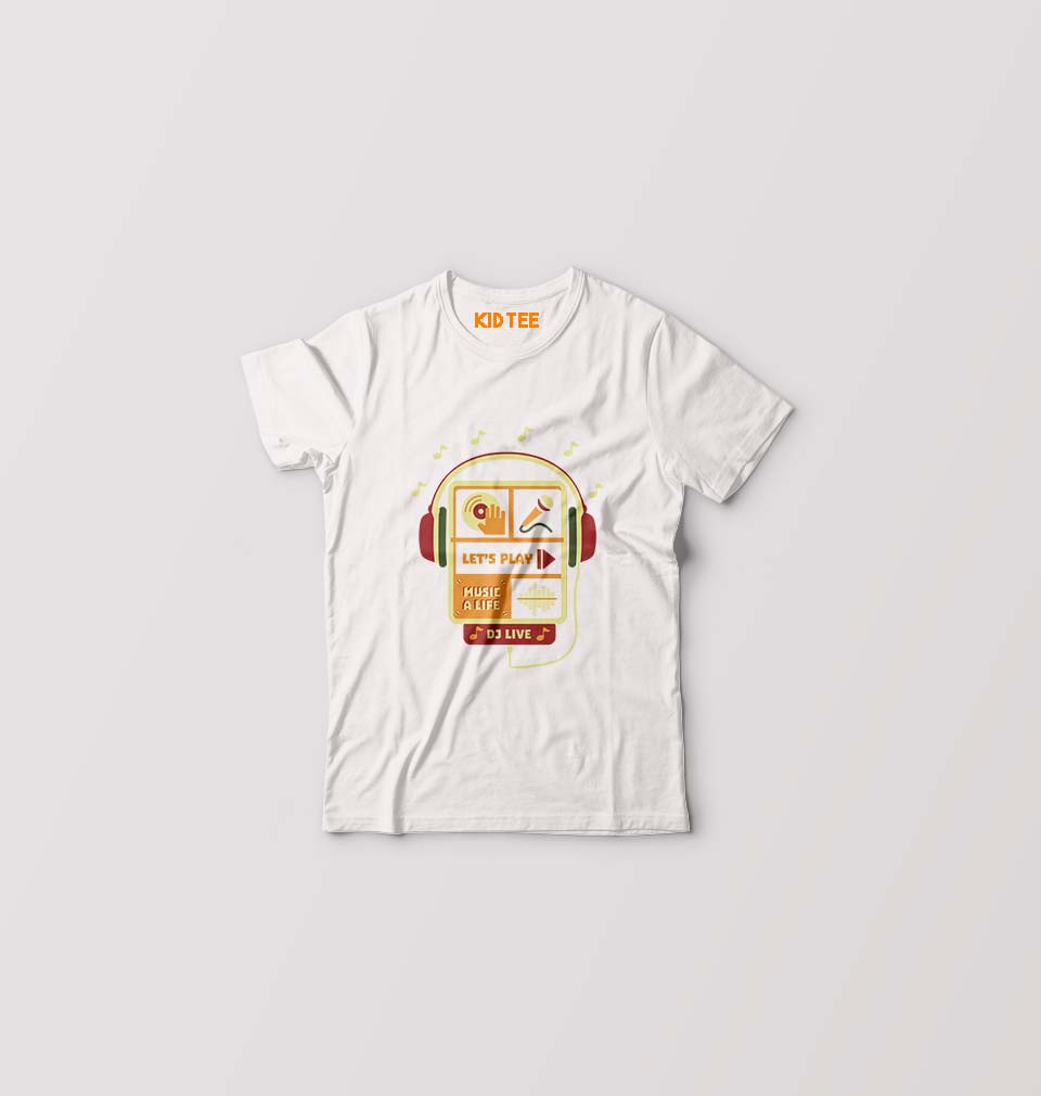 Let's Play Kids T-Shirt for Boy/Girl-White-Ektarfa.online