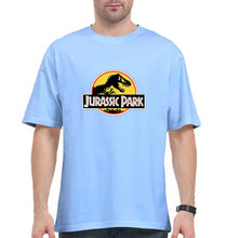 Load image into Gallery viewer, Jurassic Park Oversized T-Shirt for Men-Baby Blue-Ektarfa.online
