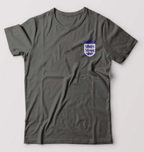 Load image into Gallery viewer, England Football T-Shirt for Men-S(38 Inches)-Charcoal-Ektarfa.online
