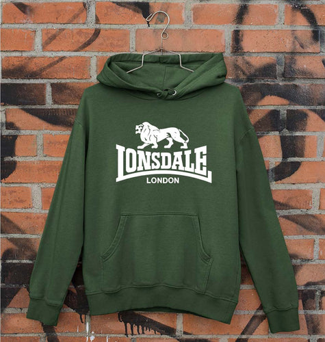Lonsdale Unisex Hoodie for Men/Women-Dark Green-Ektarfa.online