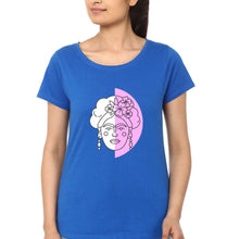Load image into Gallery viewer, Frida Kahlo T-Shirt for Women-Royal Blue-Ektarfa.online
