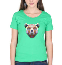 Load image into Gallery viewer, Bear T-Shirt for Women-flag green-Ektarfa.online
