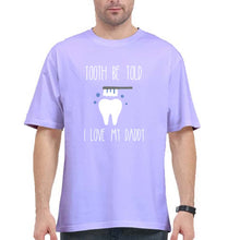 Load image into Gallery viewer, Love Daddy Oversized T-Shirt for Men-Lavender-Ektarfa.online
