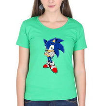 Load image into Gallery viewer, Sonic T-Shirt for Women-flag green-Ektarfa.online
