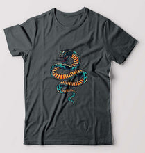 Load image into Gallery viewer, Snake T-Shirt for Men-Steel grey-Ektarfa.online
