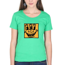Load image into Gallery viewer, Keith Haring Funny T-Shirt for Women-flag green-Ektarfa.online
