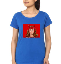 Load image into Gallery viewer, Scarlet Witch Wanda T-Shirt for Women-Royal Blue-Ektarfa.online
