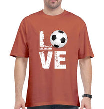 Load image into Gallery viewer, Love Football DNA Oversized T-Shirt for Men-Coral-Ektarfa.online
