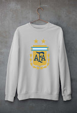 Load image into Gallery viewer, Argentina Football Unisex Sweatshirt for Men/Women-S(40 Inches)-Grey Melange-Ektarfa.online
