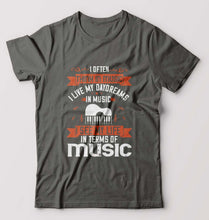Load image into Gallery viewer, Music T-Shirt for Men-Charcoal-Ektarfa.online
