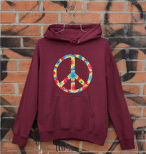Load image into Gallery viewer, Trippy Psychedelic Peace Unisex Hoodie for Men/Women-Maroon-Ektarfa.online
