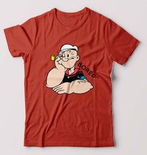 Load image into Gallery viewer, Popeye T-Shirt for Men-Brick Red-Ektarfa.online
