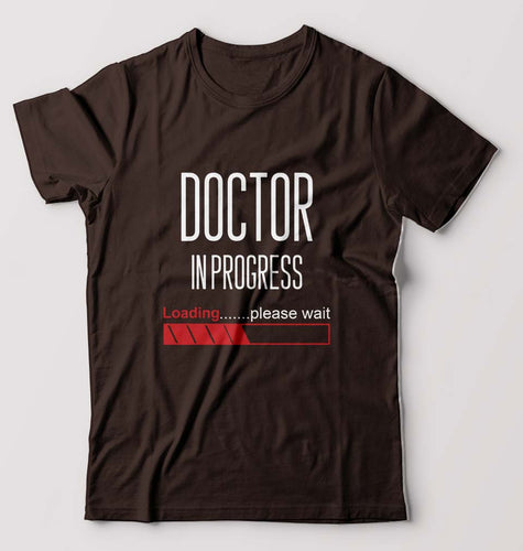 Doctor in progress T-Shirt for Men-Coffee Brown-Ektarfa.online