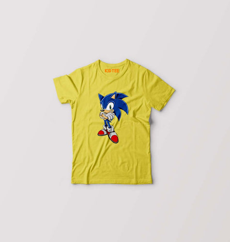 Sonic Kids T-Shirt for Boy/Girl-Yellow-Ektarfa.online