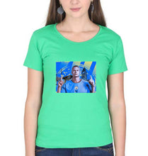 Load image into Gallery viewer, Erling Haaland T-Shirt for Women-flag green-Ektarfa.online
