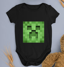 Load image into Gallery viewer, Minecraft Kids Romper For Baby Boy/Girl-0-5 Months(18 Inches)-Black-Ektarfa.online
