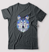 Load image into Gallery viewer, Wolf T-Shirt for Men-Steel Grey-Ektarfa.online
