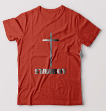 Load image into Gallery viewer, The Weeknd T-Shirt for Men-Brick Red-Ektarfa.online
