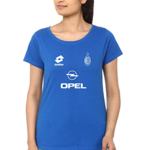Load image into Gallery viewer, A.C. Milan Football T-Shirt for Women-Royal Blue-Ektarfa.online
