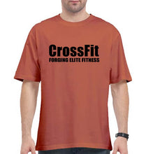Load image into Gallery viewer, CrossFit Oversized T-Shirt for Men-Coral-Ektarfa.online
