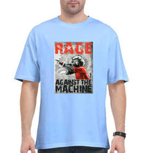 Load image into Gallery viewer, Rage Against The Machine Oversized T-Shirt for Men-Baby Blue-Ektarfa.online
