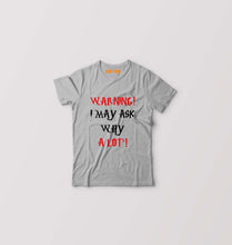 Load image into Gallery viewer, Warning Kids T-Shirt for Boy/Girl-Grey-Ektarfa.online
