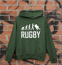 Load image into Gallery viewer, Rugby Evolution Unisex Hoodie for Men/Women-Dark Green-Ektarfa.online
