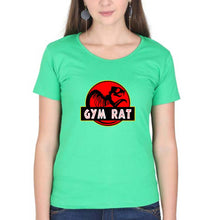 Load image into Gallery viewer, Gym Rat T-Shirt for Women-Flag Green-Ektarfa.online
