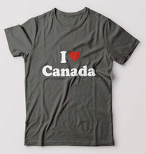 Load image into Gallery viewer, I Love Canada T-Shirt for Men-Charcoal-Ektarfa.online
